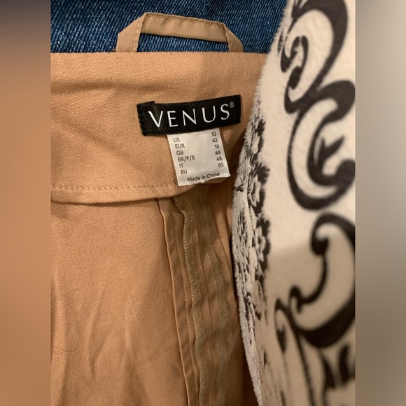 Venus Denim Trim Trench Coat NWOT - Picture 6 of 8